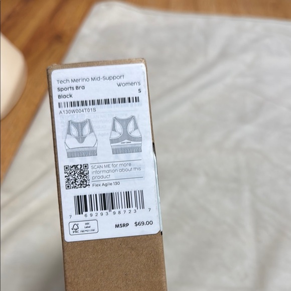 COZY ZERO TOP . Women's Brown Crop Top - Picture 2 of 9